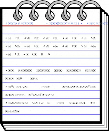 Vancouver2010 PictogramsBW Regular Font