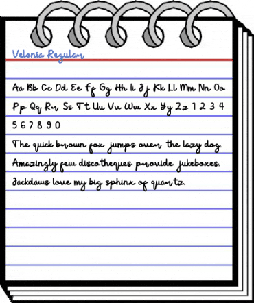 Velonia Regular Font