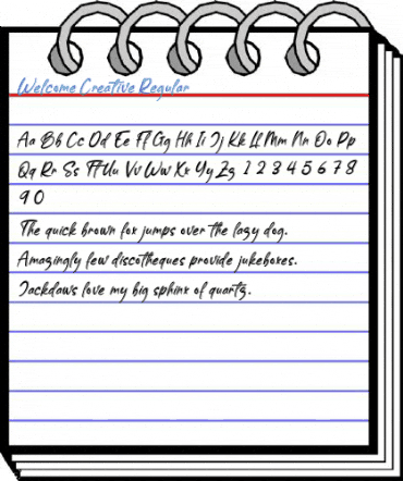 Welcome Creative Regular Font