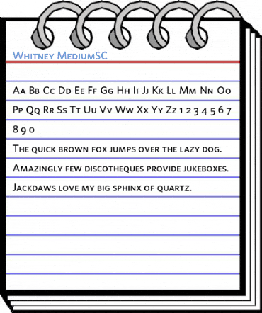 Whitney MediumSC Font