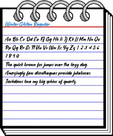 Winter Glisten Regular Font