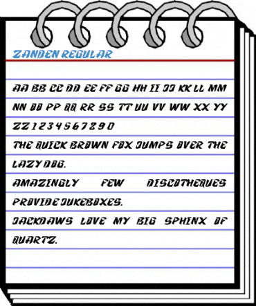 Zanden Regular Font