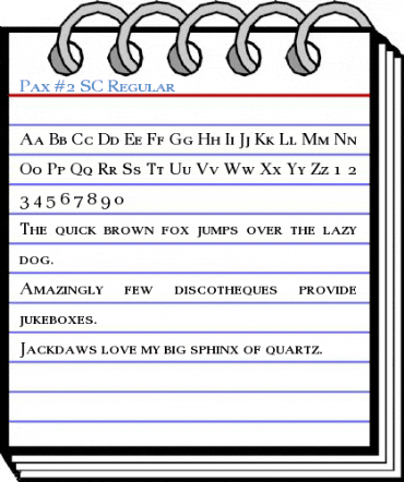 Pax #2 SC Regular Font