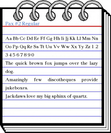 Pax #2 Regular Font