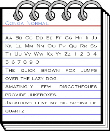 Conga Normal Font