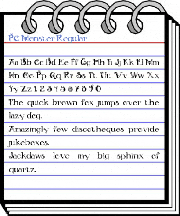 PC Monster Regular Font