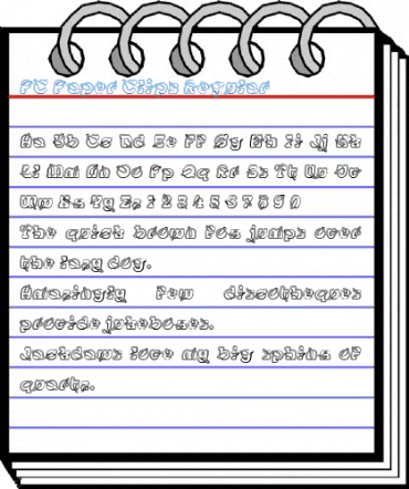 PC Paper Clips Regular Font