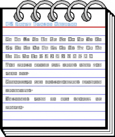 PC Quilt Blocks Regular Font