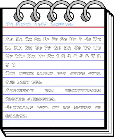 PC Snow Caps Regular Font