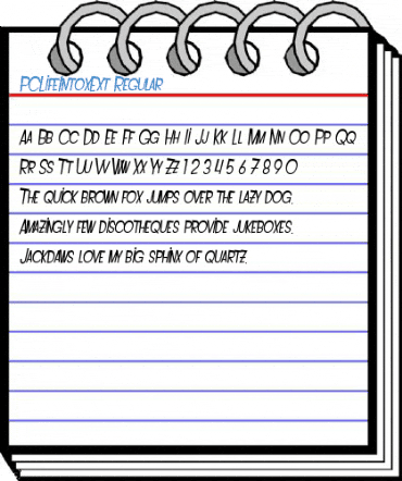 PCLifeIntoxExt Regular Font