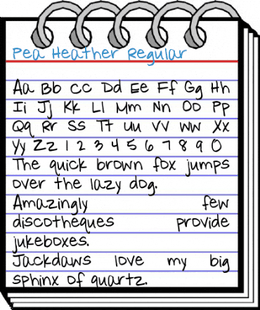 Pea Heather Regular Font