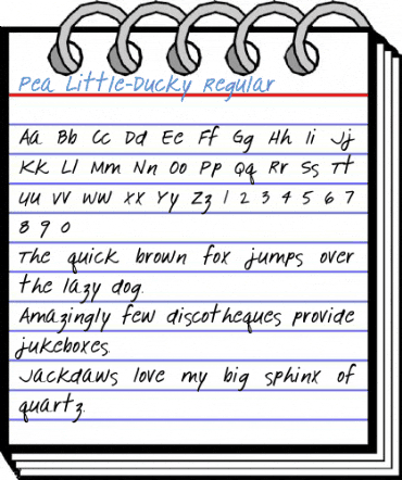 Pea Little-Ducky Regular Font