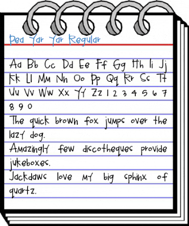 Pea Yar Yar Regular Font