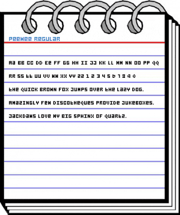 PeeWee Regular Font