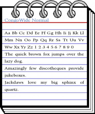 CongoWide Normal Font