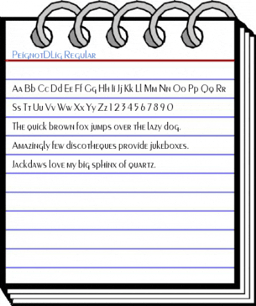 PeignotDLig Regular Font