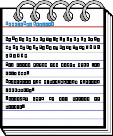 PencilBox Regular Font