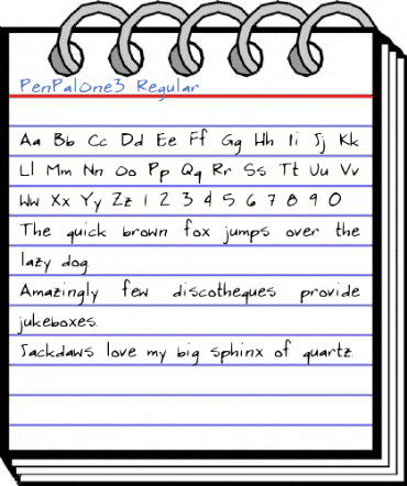 PenPalOne3 Regular Font