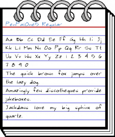 PenPalOne5 Regular Font