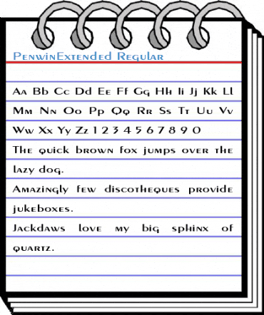 PenwinExtended Regular Font