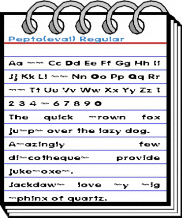 Pepto(eval) Regular Font