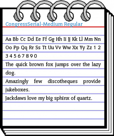 CongressSerial-Medium Font