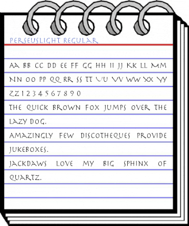 PerseusLight Regular Font