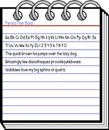 PersiaThin Bold Font