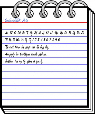 ConiScriptSSK Italic Font