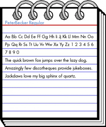 PeterBecker Regular Font