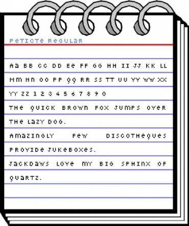 Petiote Regular Font