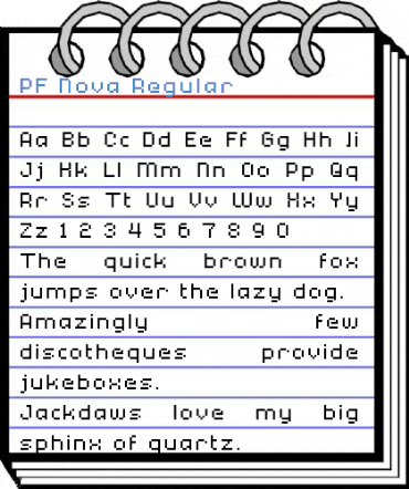 PF Nova Regular Font