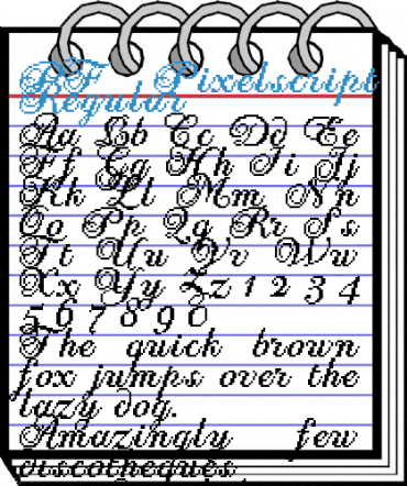 PF Pixelscript Pro Regular Font