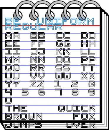 PF Uniform Pro Regular Font