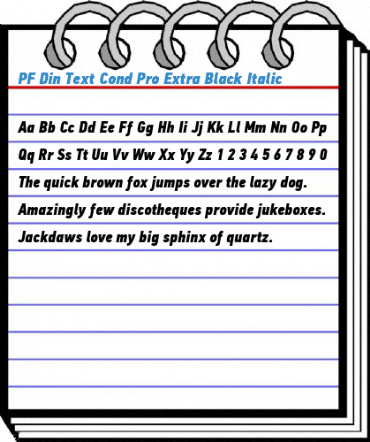 PF Din Text Cond Pro Font