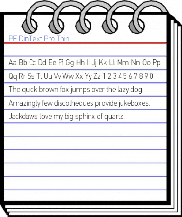 PF DinText Pro Thin Font