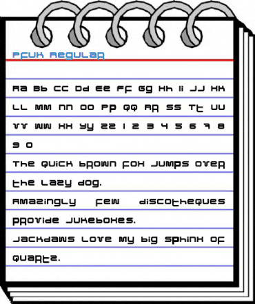 Pfuk Regular Font