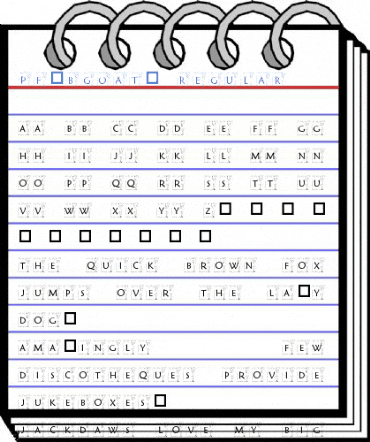 pf_bgoat1 Regular Font