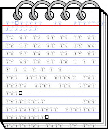 pf_birds on clothes line Regular Font