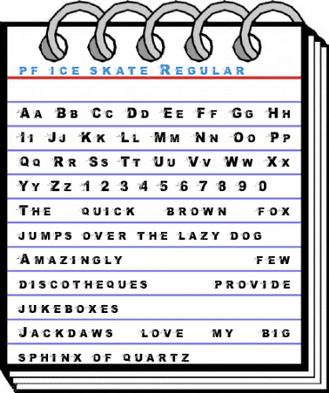 pf_ice_skate Regular Font