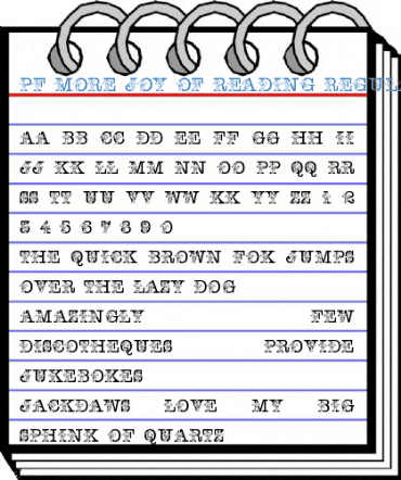 pf_more_joy_of_reading Regular Font