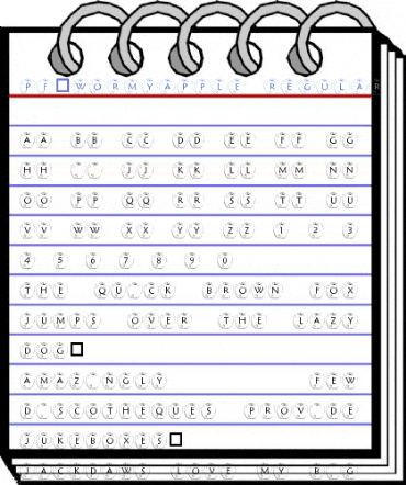 pf_WormyApple Regular Font