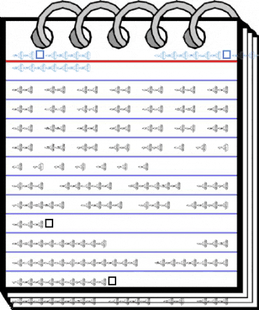 pf_xmas candle_sideways Regular Font