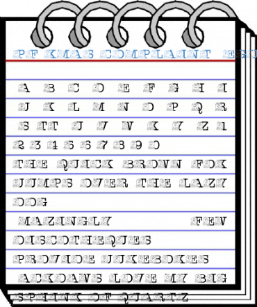 pf_xmas_complaint Regular Font