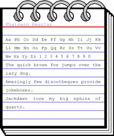 Phaisarn Regular Font