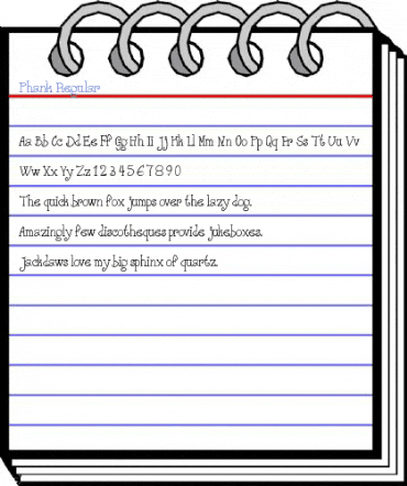 Phank Regular Font