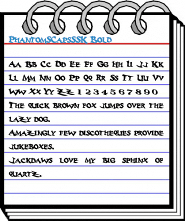 PhantomSCapsSSK Bold Font