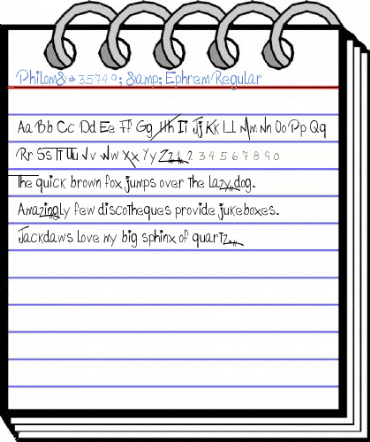 Philom讥 & Ephrem Regular Font