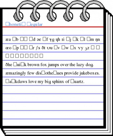 Phonetic Regular Font