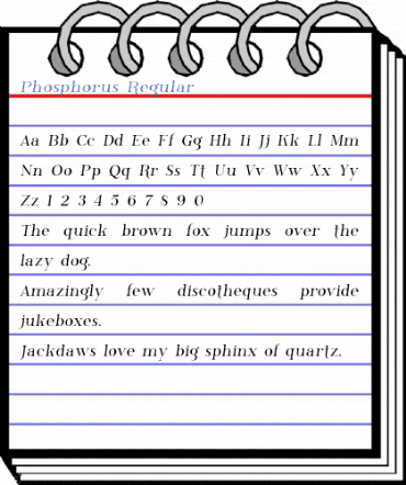 Phosphorus Regular Font